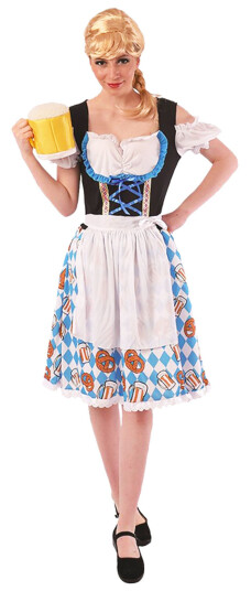 Hisab/Joker Company AB Oktoberfest Kjole Blå Karnevalskostyme Small/Medium Hisab/Joker Company AB Oktoberfest Kjole Blå Karnevalskostyme Small/Medium