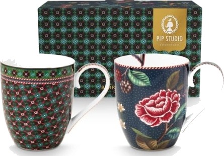 Pip Studio Set/2 Mug Berryblues 450Ml