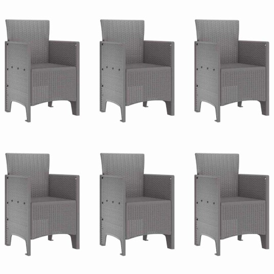  Hagesett 7 pcs Lysegrå Stor Plast