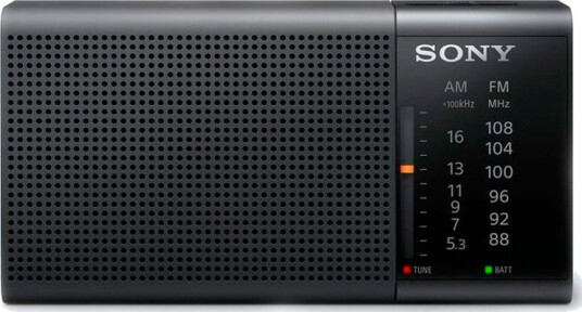 Sony ICF-P37 FM/MW radio med batteridrift Svart