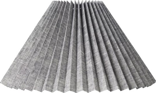 Plisségardin Carolin Side 25 Cm Sort Nistret
