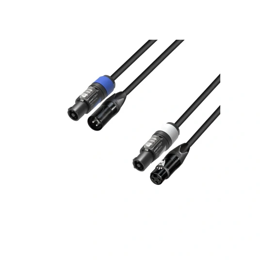 Adam Hall Hybridkabel XLR+PowerCON 5m 5 Star Neutrik Audio 3p XLR + PowerCON Adam Hall Hybridkabel XLR+PowerCON 5m 5 Star Neutrik Audio 3p XLR + PowerCON