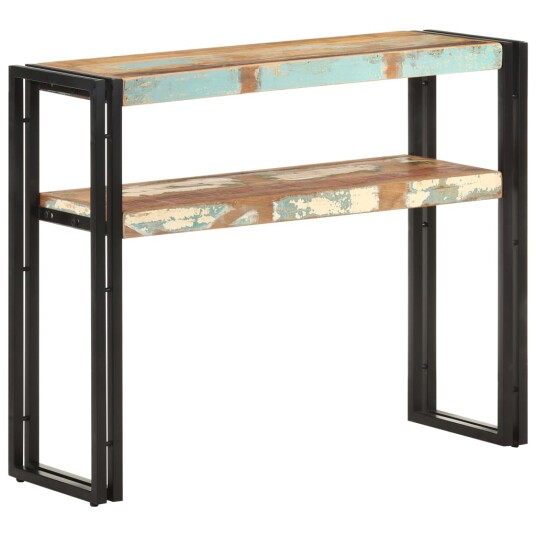 Konsollbord 90x30x75 cm gjenvunnet heltre