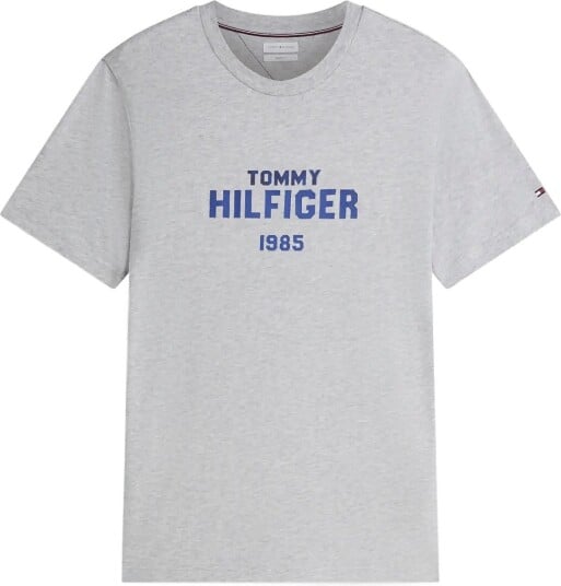Tommy Hilfiger Brand Love Stack Tee   Grey   L
