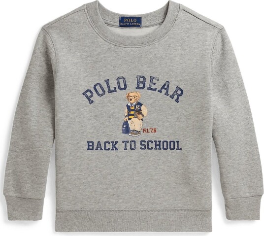 Ralph Lauren Kids Polo Bear Fleece Sweatshirt ANDOVER HEATHER 88 93