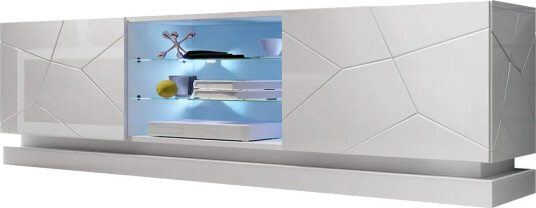 Qiu TV-benk 200 cm - Hvit Qiu TV-benk 200 cm - Hvit