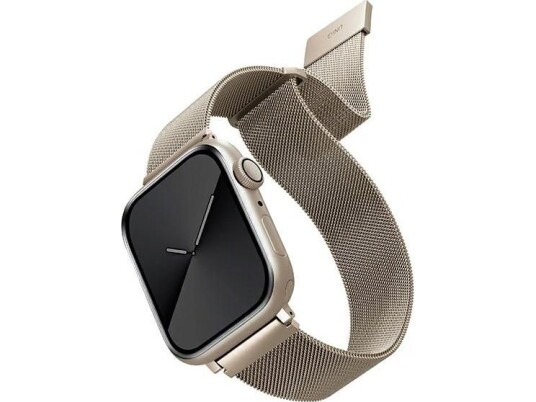 Uniq Pasek Dante Apple Watch Series 4/5/6/7/8/Se/Se2 42/44/45Mm Stainless Steel Starlight Uniq Pasek Dante Apple Watch Series 4/5/6/7/8/Se/Se2 42/44/45Mm Stainless Steel Starlight