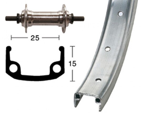 Forhjul 24 x 1.9 507 25 Forhjul 24 x 1.9 507 25