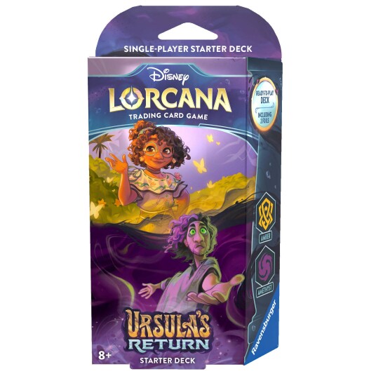 Ursula's Return Amber & Amethyst (Bruno & Mirabel) Starter Deck Lorcana TCG - Kortspill fra Outland Ursula's Return Amber & Amethyst (Bruno & Mirabel) Starter Deck Lorcana TCG - Kortspill fra Outland
