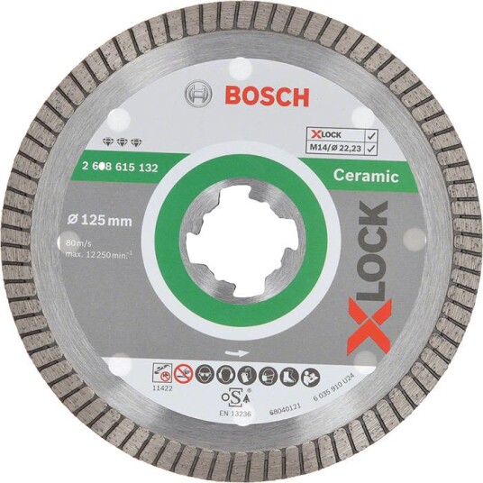 Bosch Kappeskive Best for Ceramic 115 mm X-LOCK - Diamantskjæreplate for Keramisk Bosch Kappeskive Best for Ceramic 115 mm X-LOCK - Diamantskjæreplate for Keramisk