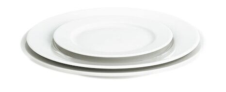 Pillivuyt Sancerre tallerken flat hvit, Ø 24 cm Pillivuyt Sancerre tallerken flat hvit, Ø 24 cm