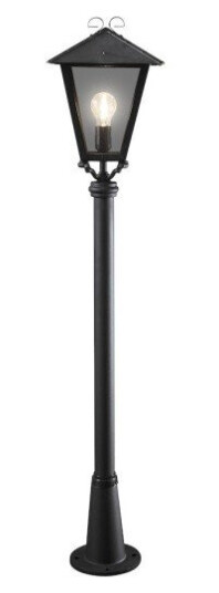 Konstsmide Benu lyktestolpe med Persius stolpe. 128 cm. Svart 436-750 Konstsmide Benu lyktestolpe med Persius stolpe. 128 cm. Svart 436-750