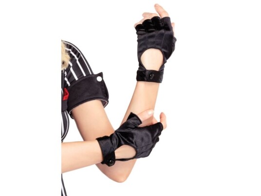Leg Avenue Europe Sorte Biker Handsker Leg Avenue Europe Sorte Biker Handsker