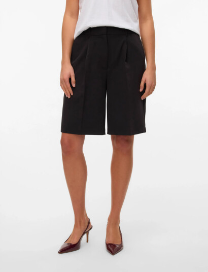 Vero Moda Awpassi Mw Knee Shorts Noos Black L
