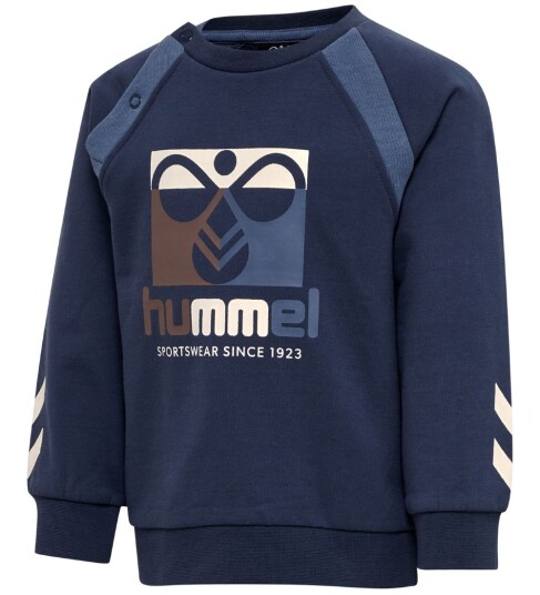 Hummel Collegegenser hmlLassen Sargasso Sea m. Logo 74 Collegegenser Blå