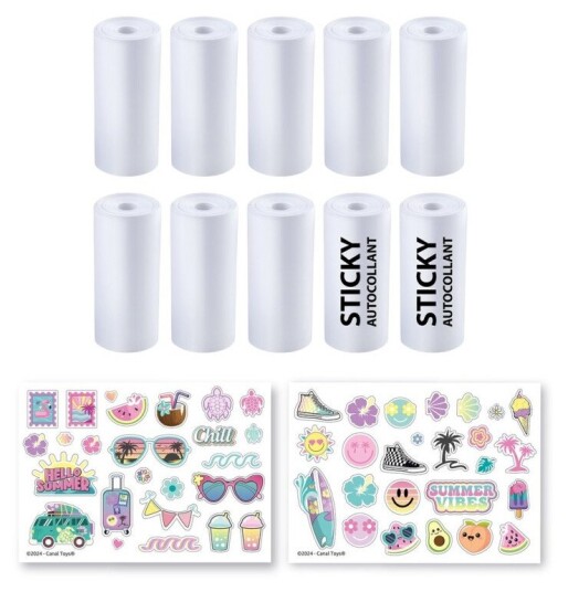Photo Creator Instant Camera Refill Paper And Sticker Rolls 10 Pcs
