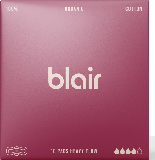 Blair Organic Cotton Night Pads 10 stk