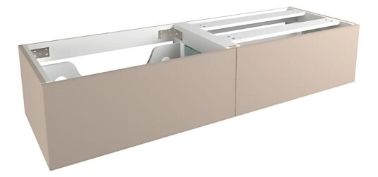 Vikingbad Servantskap Trend MIE Demi- Mål: B(60-180)Xh46xd29 cm Varm Beige / 140cm