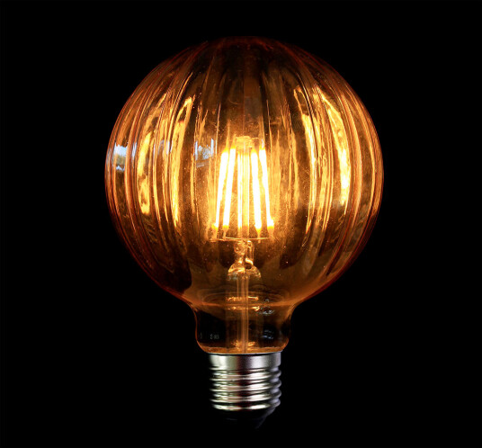 230V E27 Pumpkin 4W, dekorpære