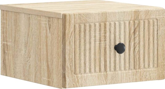  Vegghengt Nattbord Sonoma eik 33 x 34,5 x 20 cm Konstruert tre