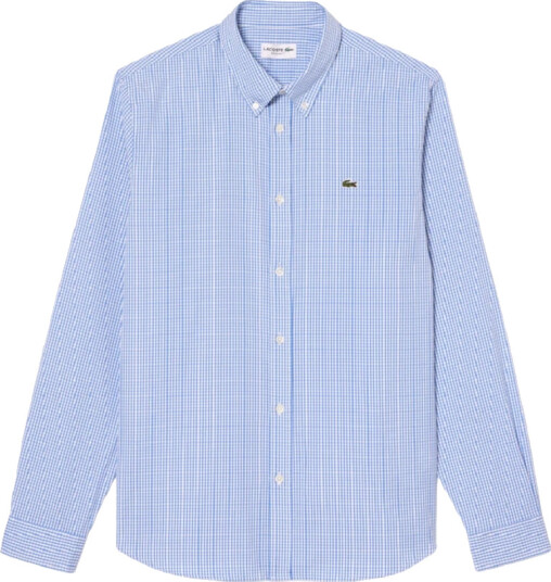 Lacoste Herre Skjorter Blå S,