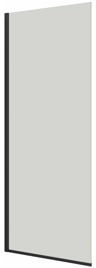 Dansani D91-03 fast væg 197,5 x 87-89 cm sort/klart glas Dansani D91-03 fast væg 197,5 x 87-89 cm sort/klart glas
