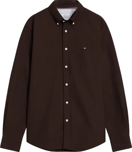 Tommy Hilfiger Solid Heritage Oxford Rf Shirt Brown S