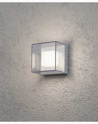 Konstsmide Sanremo vegglampe liten. Klar/aluminium 7924-310 Konstsmide Sanremo vegglampe liten. Klar/aluminium 7924-310