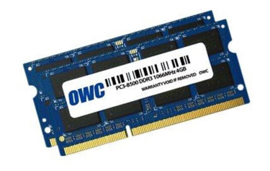 OWC Other World Computing - DDR3 - 8 GB Kit : 2 x 4 GB - SO-DIMM 204-pin - unbuffered OWC Other World Computing - DDR3 - 8 GB Kit : 2 x 4 GB - SO-DIMM 204-pin - unbuffered