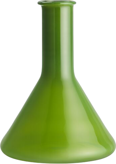Kosta Boda Lab måleglass vase 18,5 cm Grønn