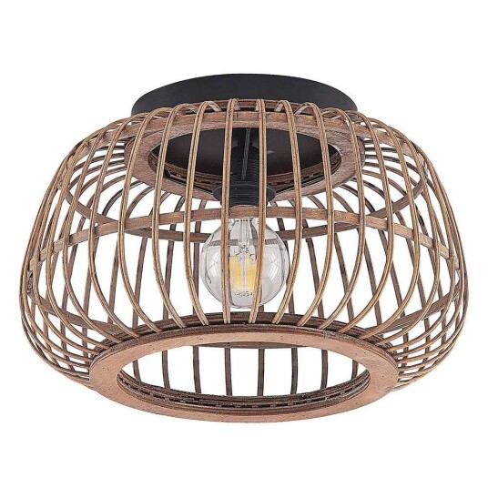 Lindby Bominio taklampe av rotting, 40 cm Lindby Bominio taklampe av rotting, 40 cm