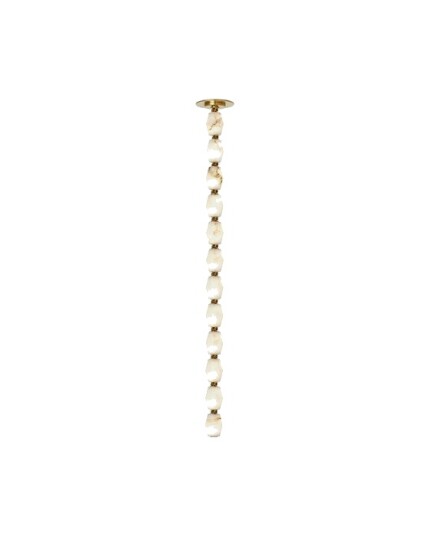 Collier Alabaster 240 Chandelier Antique Brass 2700K