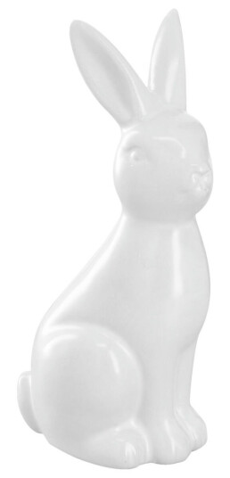 Dekorasjon Påskehare Conny; 5.5x4.5x12 cm LxBxH; Hvit