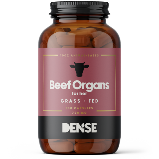 DENSE Beef Organs for Her Gressforet organtilskudd 180 kapsler DENSE Beef Organs for Her Gressforet organtilskudd 180 kapsler