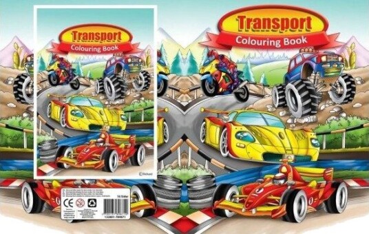 Fargebok A4 Transport 16 Sider