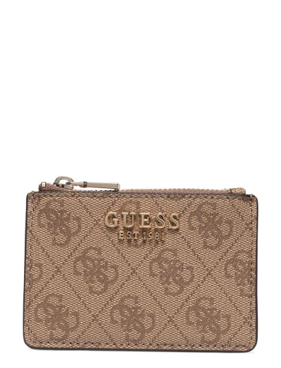 GUESS Laurel Ii Slg Credit Card Case - Beige - ONE SIZE
