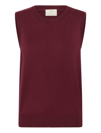 Kaffe Kalizza Knit Slipover - Burgundy - XS Kaffe Kalizza Knit Slipover - Burgundy - XS