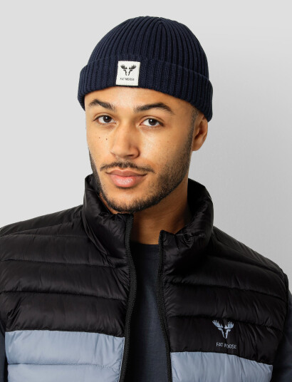 Fat Moose Fat Beanie - Navy - ONE SIZE Fat Moose Fat Beanie - Navy - ONE SIZE