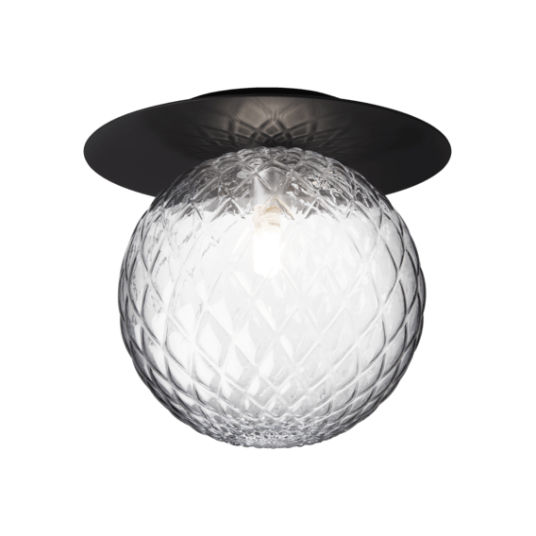 Nuura Liila 1 Vegg/ Taklampe Stor Sort/ Klar