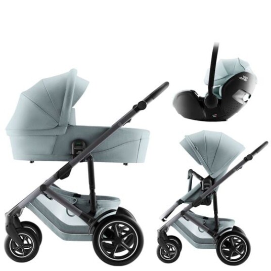 Britax Smile 5Z Barnevogn med Bilstol Baby Safe Pro Style Harbour Blue