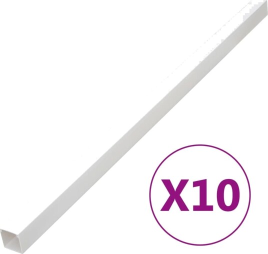vidaXL Kabelkanal 100x60 mm 10 m PVC