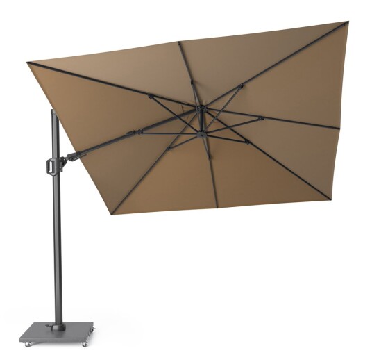 Platinum Challenger T2 parasoll Taupe/grå exkl. parasollfot 3 x 3 m Natur