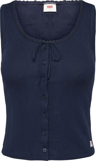 Levi"s® Dry Goods Pointelle Lace Tank Navy L Levi"s® Dry Goods Pointelle Lace Tank Navy L