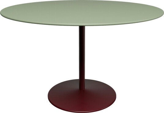 Panton Kafé- & Spisebord Ø120 cm, 4184 Forbo Olive Linoleum