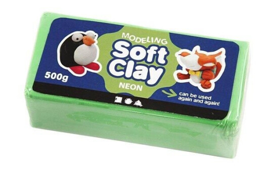 Creativ Company Soft Clay - Neon Green 500gr.
