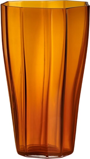 Orrefors Reed Vas Amber 300 Mm Vaser Monica Förster Gull