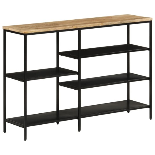 Konsollbord 110x30x75 cm grovt heltre mangotre og jern 8721012160873