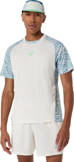 Asics Padel Court All Over Print Ss Top Multi/patterned M