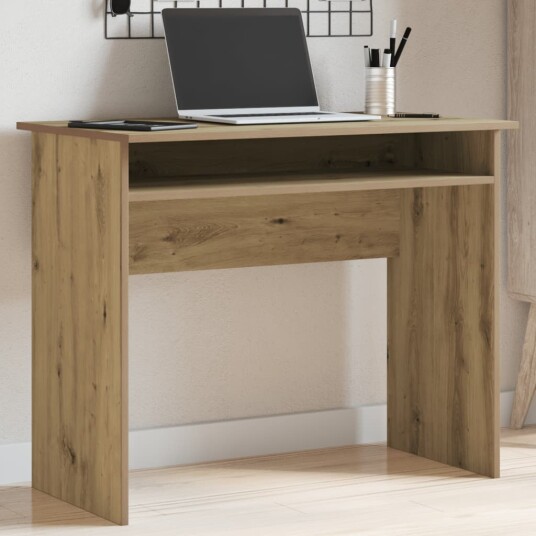 Skrivebord artisan eik 90x50x74 cm konstruert tre