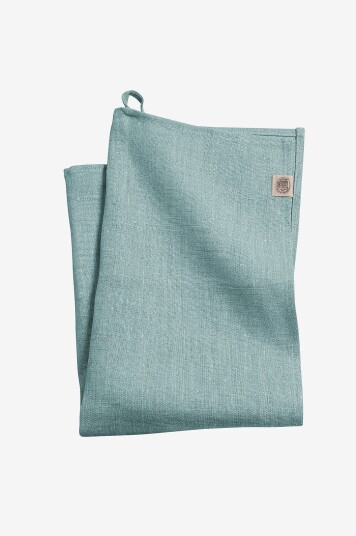 Lovely Linen Håndkle Classic i manglet lin Blå Lovely Linen Håndkle Classic i manglet lin Blå